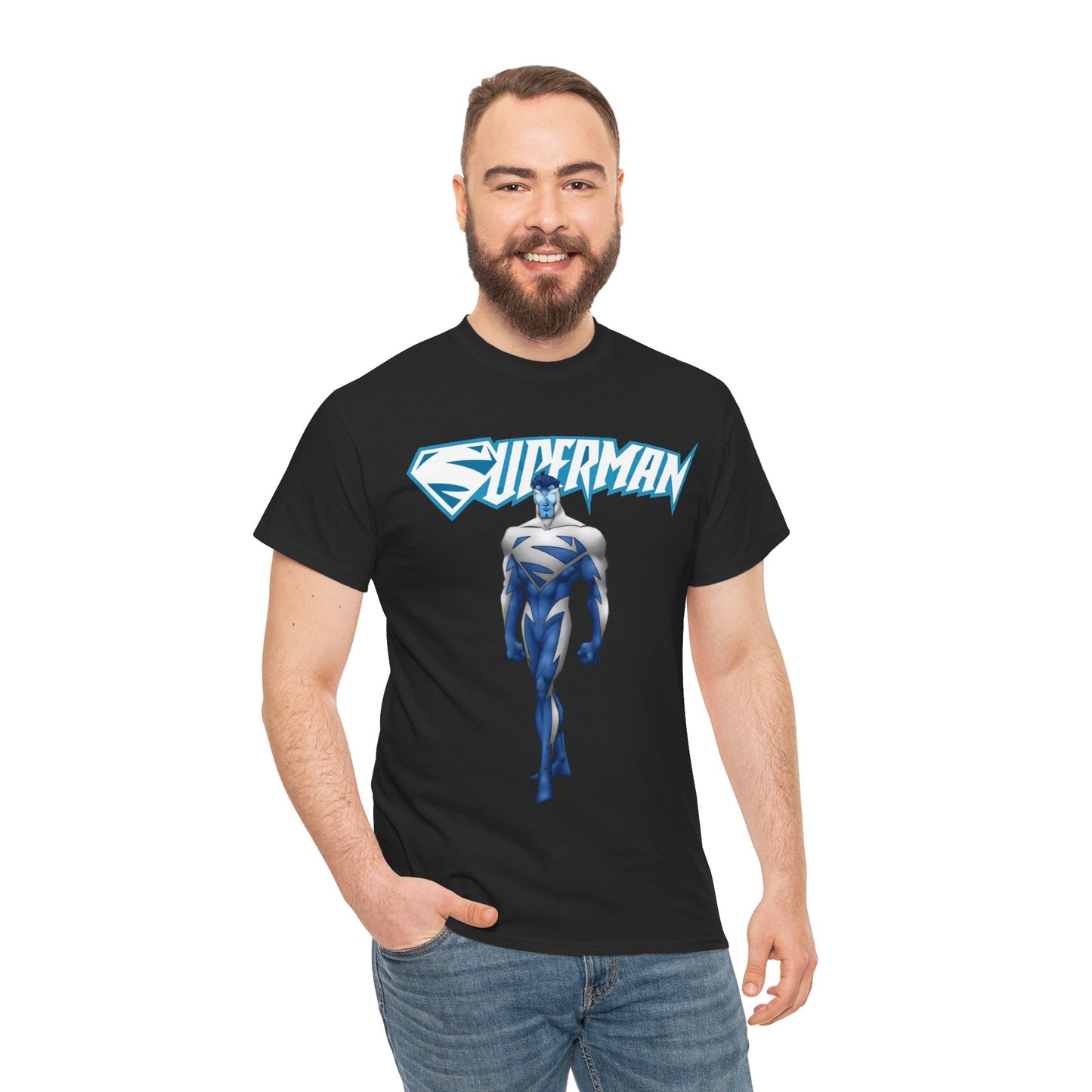 Superman T-Shirt - Clark Kent - Man of Steel - DC Comics - Electric Superman 1990s Storyline