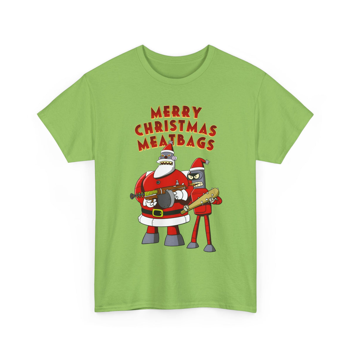Robot Santa Claus & Bender Futurama Christmas T-Shirt