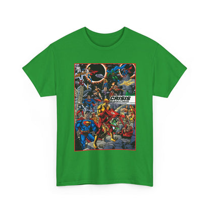 Crisis on Infinite Earths T-Shirt - George Perez Art - Absolute Edition Cover - Flash, Supergirl, Wonder Woman, Kid Flash, Psycho Pirate, Harbinger - DC Comics