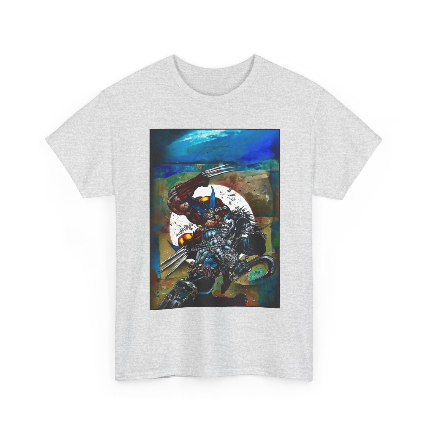 Lobo/Wolverine T-Shirt - Simon Bisley Art - DC/Marvel Comics