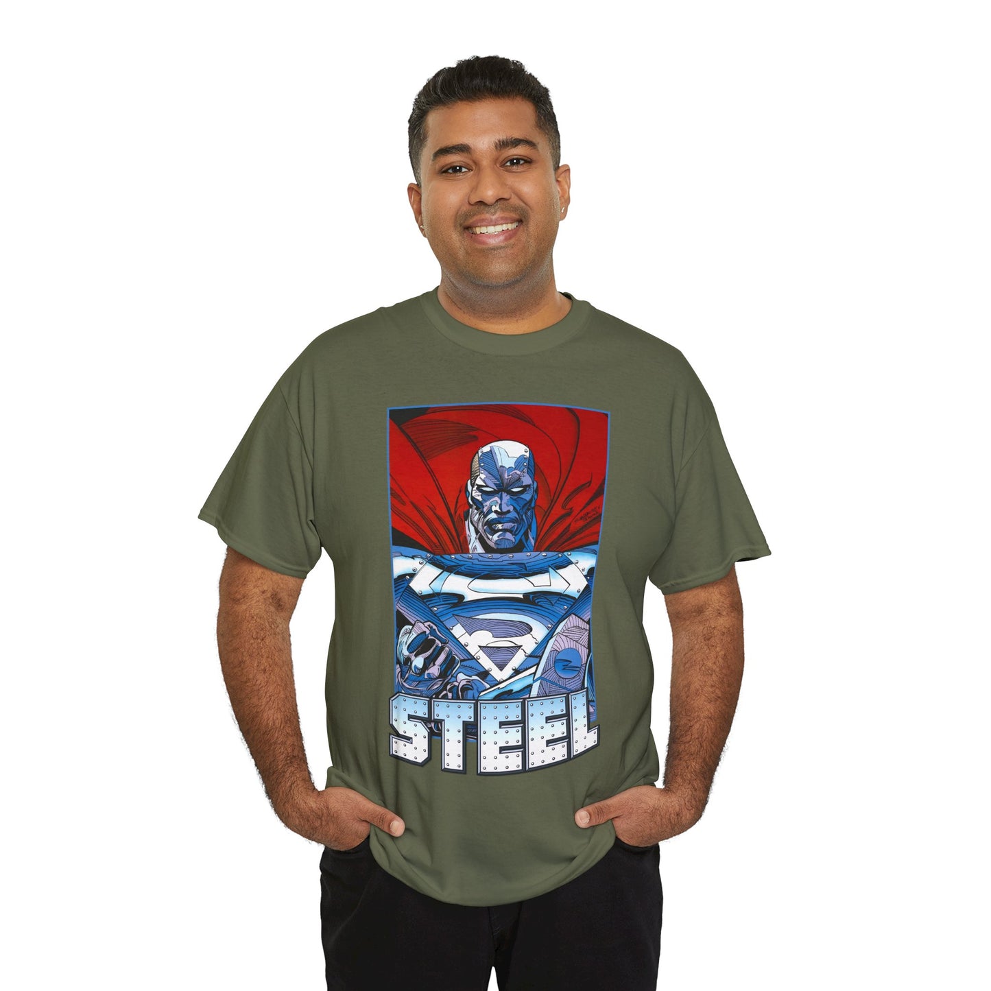 Steel T-Shirt - Superman Family - Reign of the Supermen - John Henry Irons - Steelworks - DC Comics