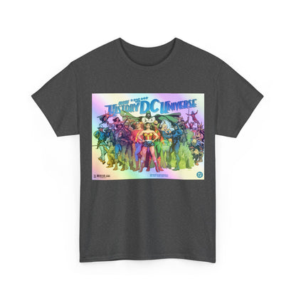 New History of the DC Universe T-Shirt - Wonder Woman, Wildcat, Black Canary, Sgt. Rock, Etrigan, Spectre, Jonah Hex - DC Comics