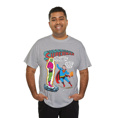 Superman T-Shirt - Curt Swan Art - Vs Brainiac- Silver Age 1st Appearance - DC Comics