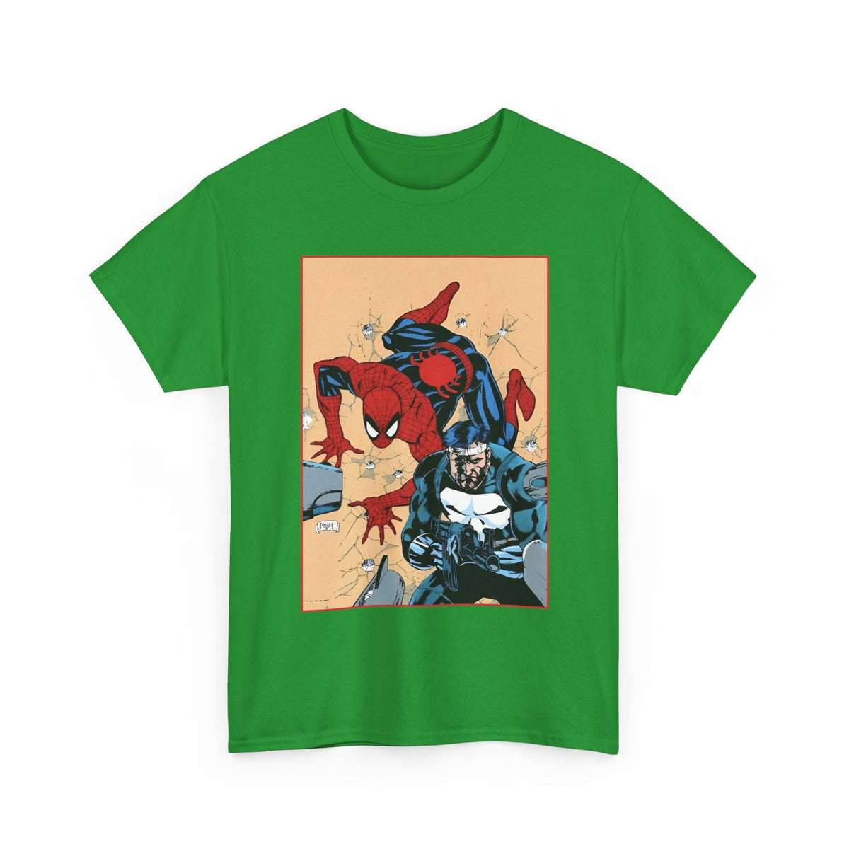 Spider-Man & Punisher T-Shirt - Jim Lee Art - Marvel Comics