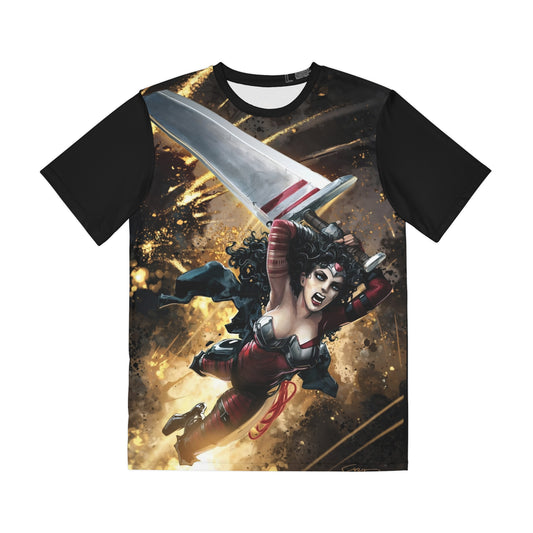 Absolute Wonder Woman Polyester Tee (All-Over Print) - Clayton Crain Art - DC Comics