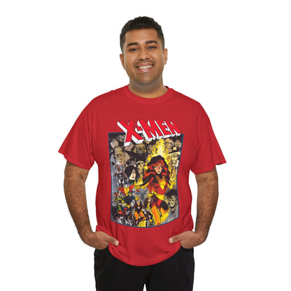 Uncanny X-Men T-Shirt - Arthur Adams Art - Dark Phoenix: From the Ashes Story - Storm, Cyclops, Wolverine, Rogue, Colossus, Nightcrawler - Marvel Comics