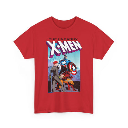 Uncanny X-Men T-Shirt - Jim Lee Art - #268 Cover - Captain America, Black Widow, Wolverine - Marvel Comics