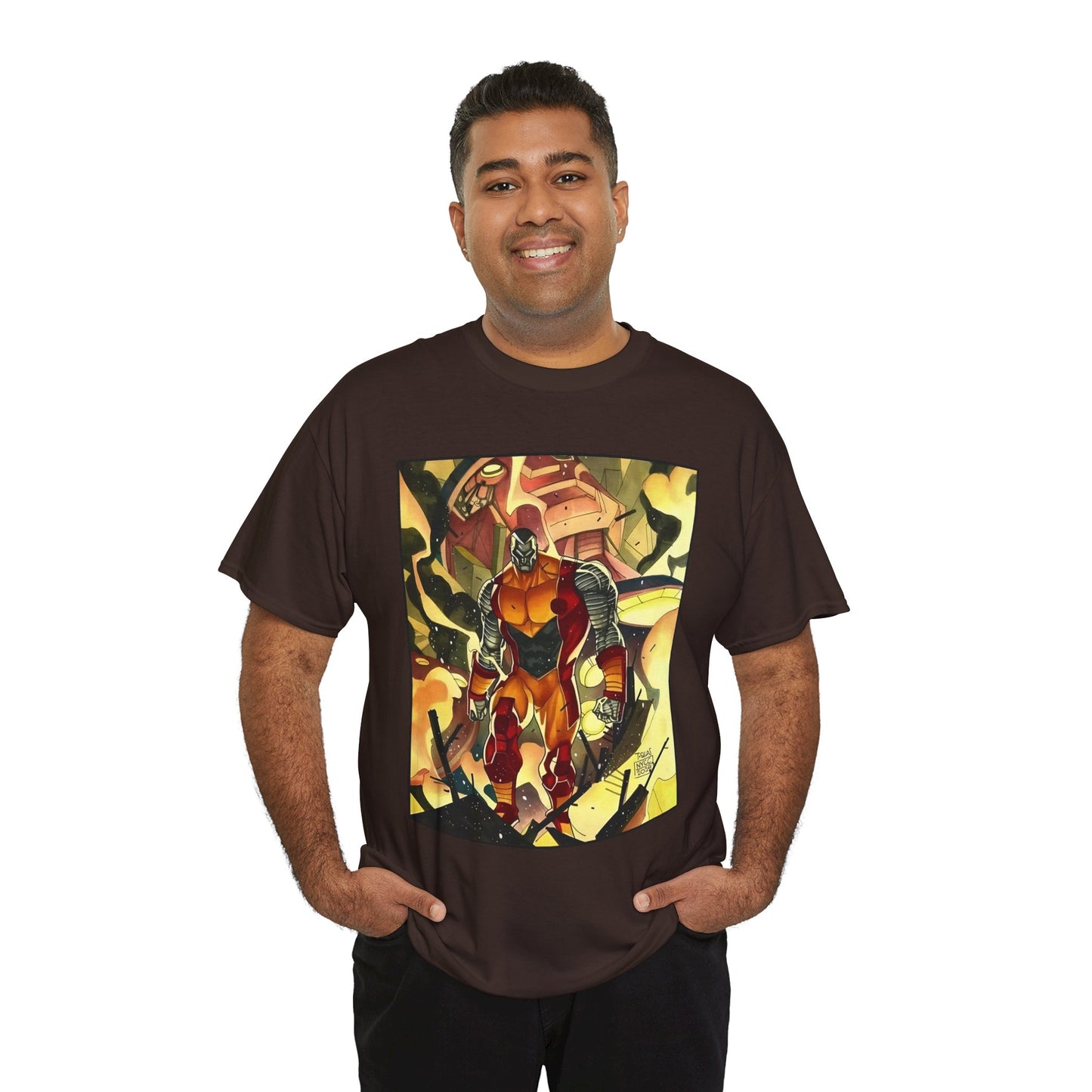 Colossus T-Shirt - Fighting a Sentinel - Marvel Comics
