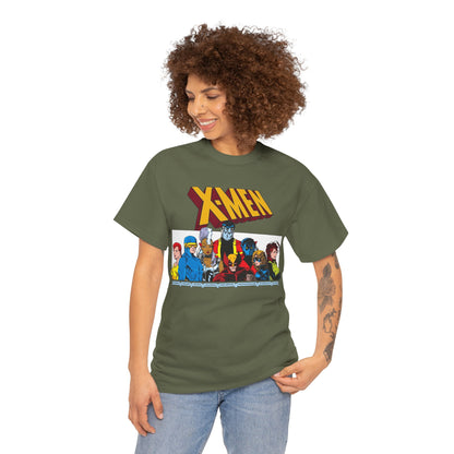 X-Men T-Shirt - Arthur Adams Art - Cyclops, Nightcrawler, Storm, Wolverine, Shadowcat, Phoenix (Rachel Summers), Colossus, Rogue - Marvel Comics