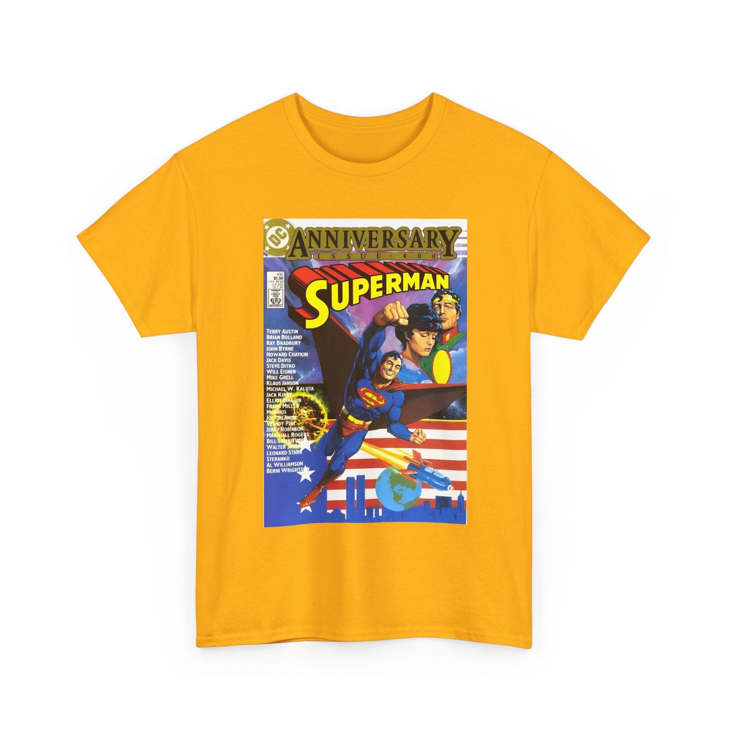 Superman #400 T-Shirt - Howard Chaykin & Frank Miller Art - Jor-El, Lara, Krypton - DC Comics