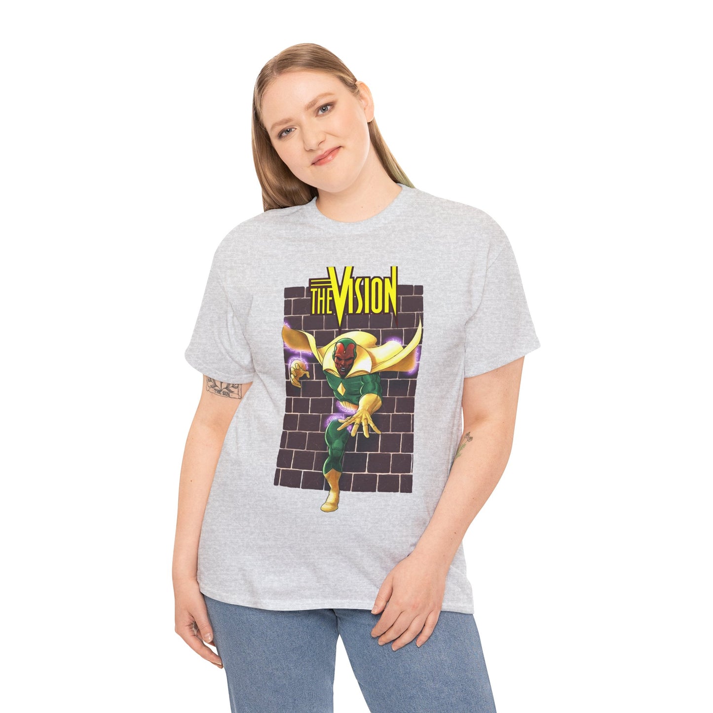 Vision T-Shirt - George Perez Art - Avengers Member - Scarlet Witch Husband - Android - Marvel Comics