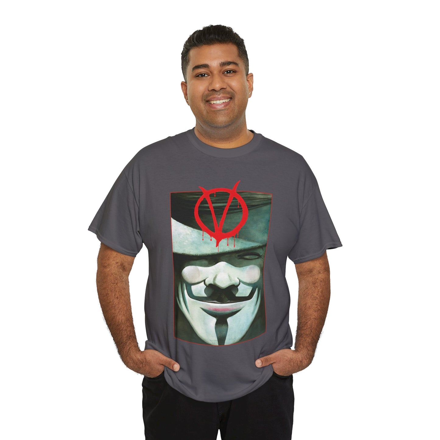 V For Vendetta T-Shirt - David Lloyd Art - Guy Fawkes Mask - DC Comics