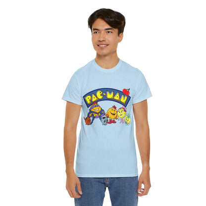 Pac-Man T-Shirt - Ms Pac-Man, Baby Pac - Hanna-Barbera Saturday Morning Cartoon - Popular 1980s TV Animation