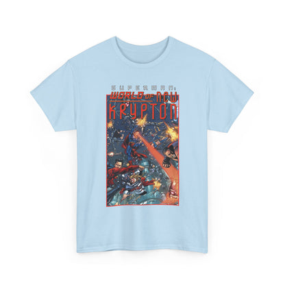 Superman: World of Krypton T-Shirt - George Perez Art - Superboy, Supergirl, Mon-El - DC Comics