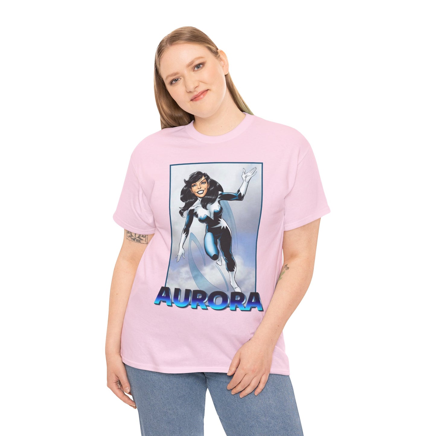 Aurora T-Shirt - John Byrne Art - Alpha Flight Member - Marvel Comics