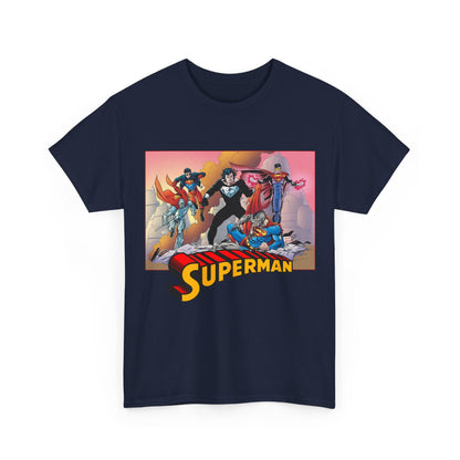 Superman T-Shirt - Tom Grummett Art - Death & Return - Steel, Cyborg, Eradicator - DC Comics
