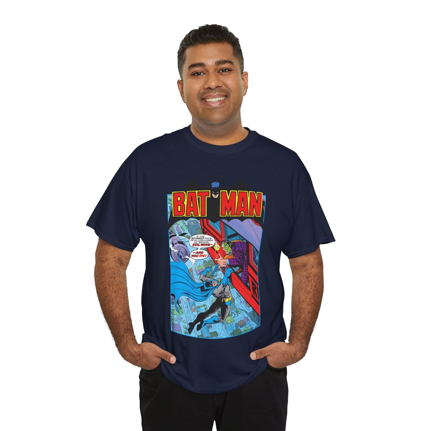 Batman T-Shirt - José Luis García-López Art - Two-Face - Retro 80s Cover - DC Comics