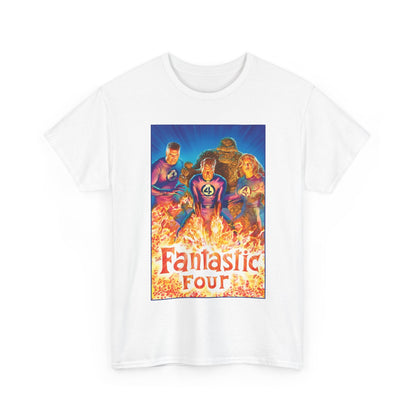Fantastic Four T-Shirt - Alex Ross Art - Mr. Fantastic, Invisible Woman, Human Torch, The Thing - Marvel Comics