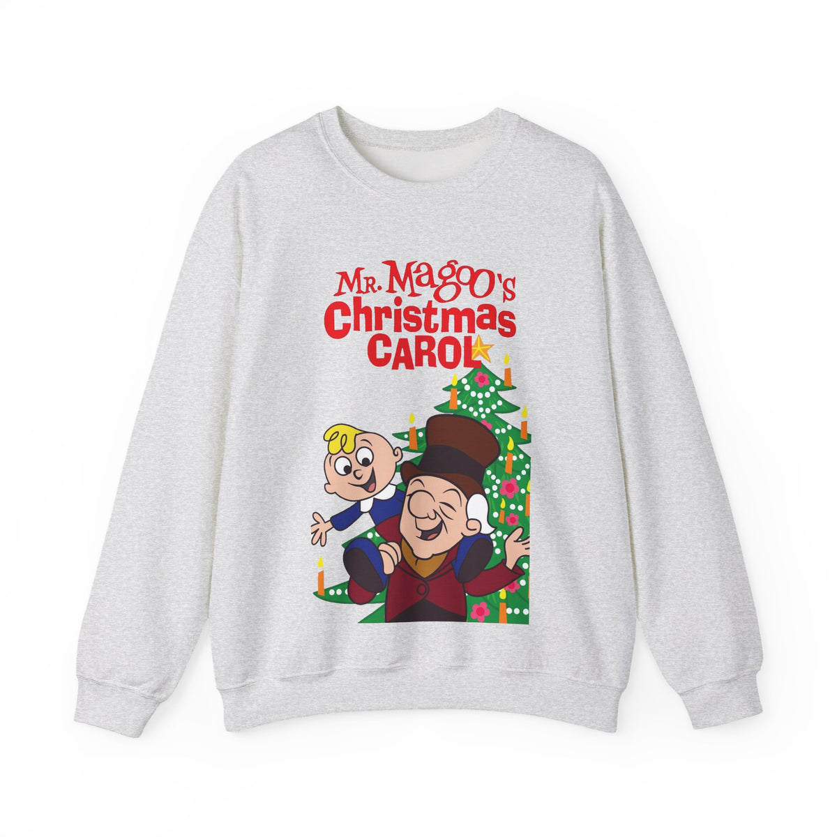 Mr. Magoo's A Christmas Carol Heavy Blend Crewneck Sweatshirt - Festive Holiday Cartoon Special