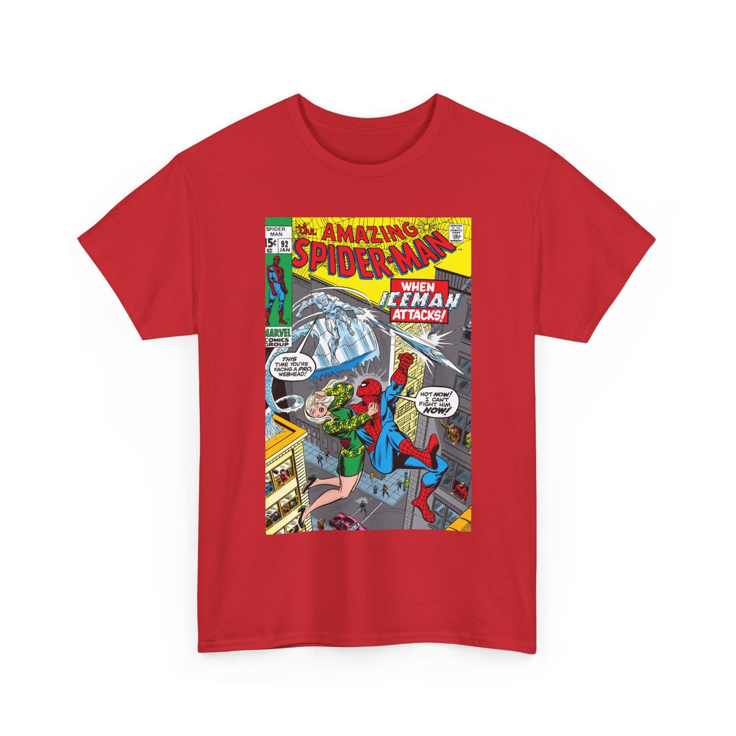 Amazing Spider-Man #92 T-Shirt - Iceman, Gwen Stacy - Marvel Comics