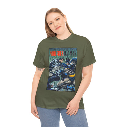 Punisher/Batman T-Shirt - John Romita Jr Art - Deadly Knights, Joker - DC Comics/Marvel Comics