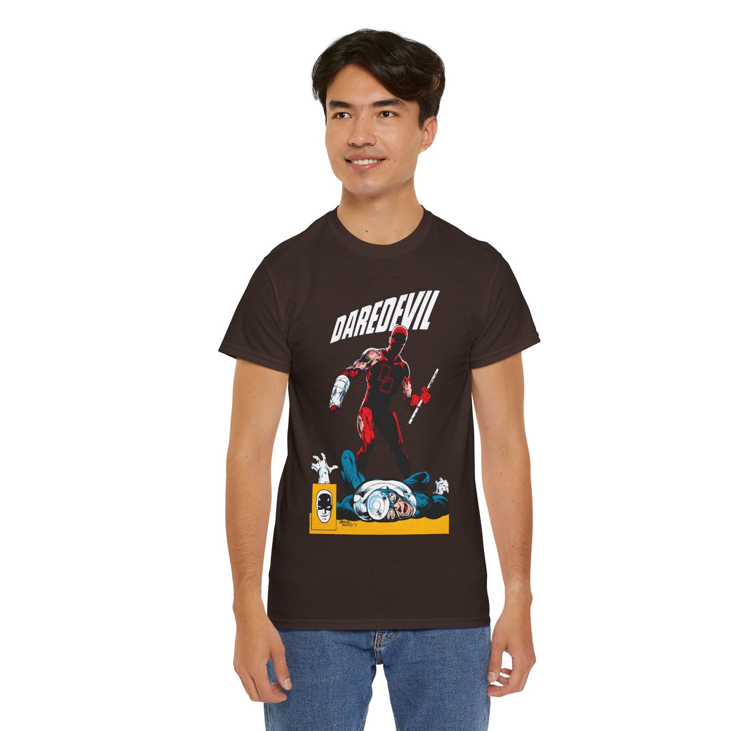 Daredevil T-Shirt - John Byrne Art - Marvel Comics - Bullseye - Matt Murdock, Man Without Fear