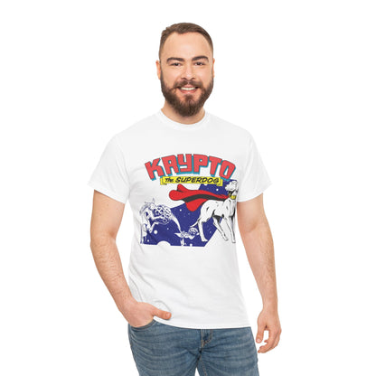 Krypto T-Shirt - James Gunn Superman Movie 2025 - Superman's Beloved Pet -Super Dog from Krypton - Stays at the Fortress of Solitude - DC Comics