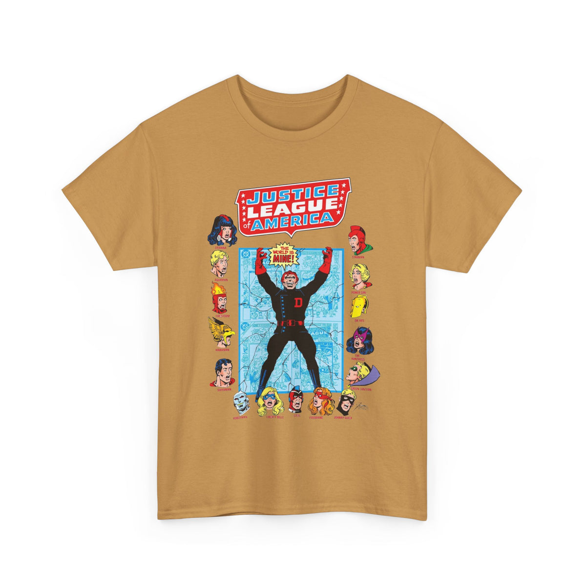 Justice League of America T-Shirt - George Perez Art - Justice Society, All-Star Squadron Team-Up DC Comics