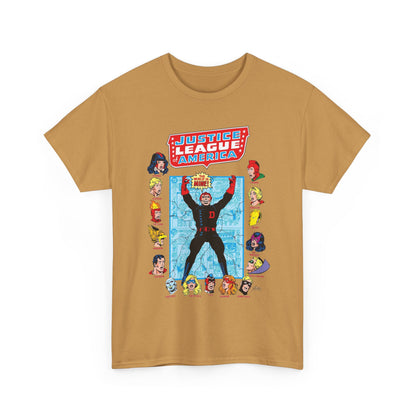 Justice League of America T-Shirt - George Perez Art - Justice Society, All-Star Squadron Team-Up DC Comics