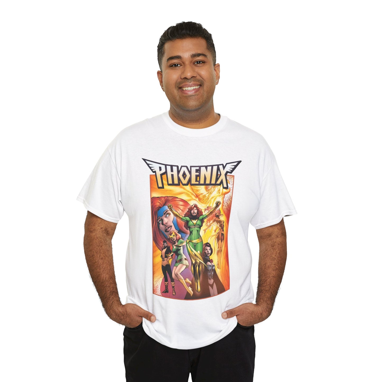 Phoenix T-Shirt - Alan Davis Art - Jean Grey, Marvel Girl, Black Queen, Dark Phoenix - X-Men Founding Member - Marvel Comics