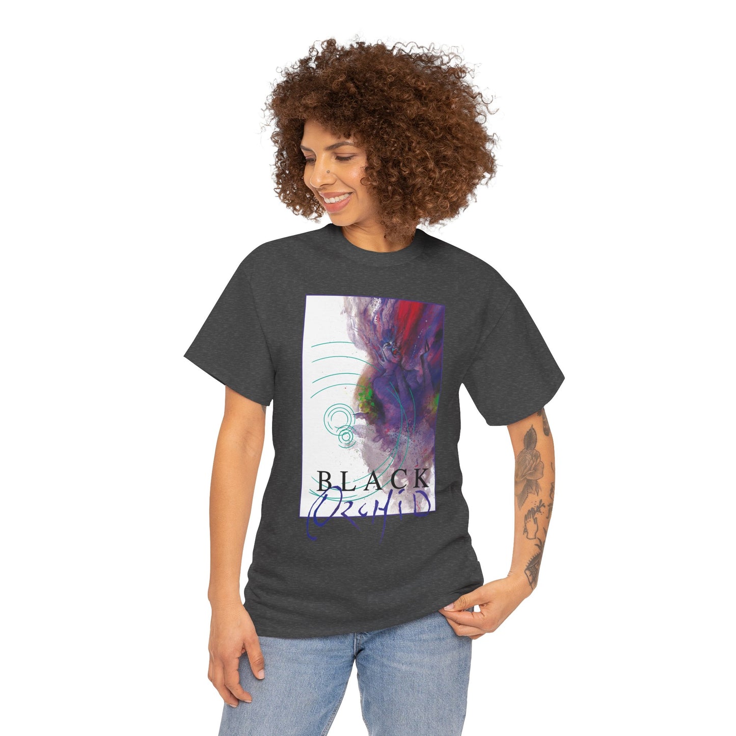 Black Orchid T-Shirt - Dave McKean Art - Neil Gaiman 1980s Story - DC/Vertigo Comics