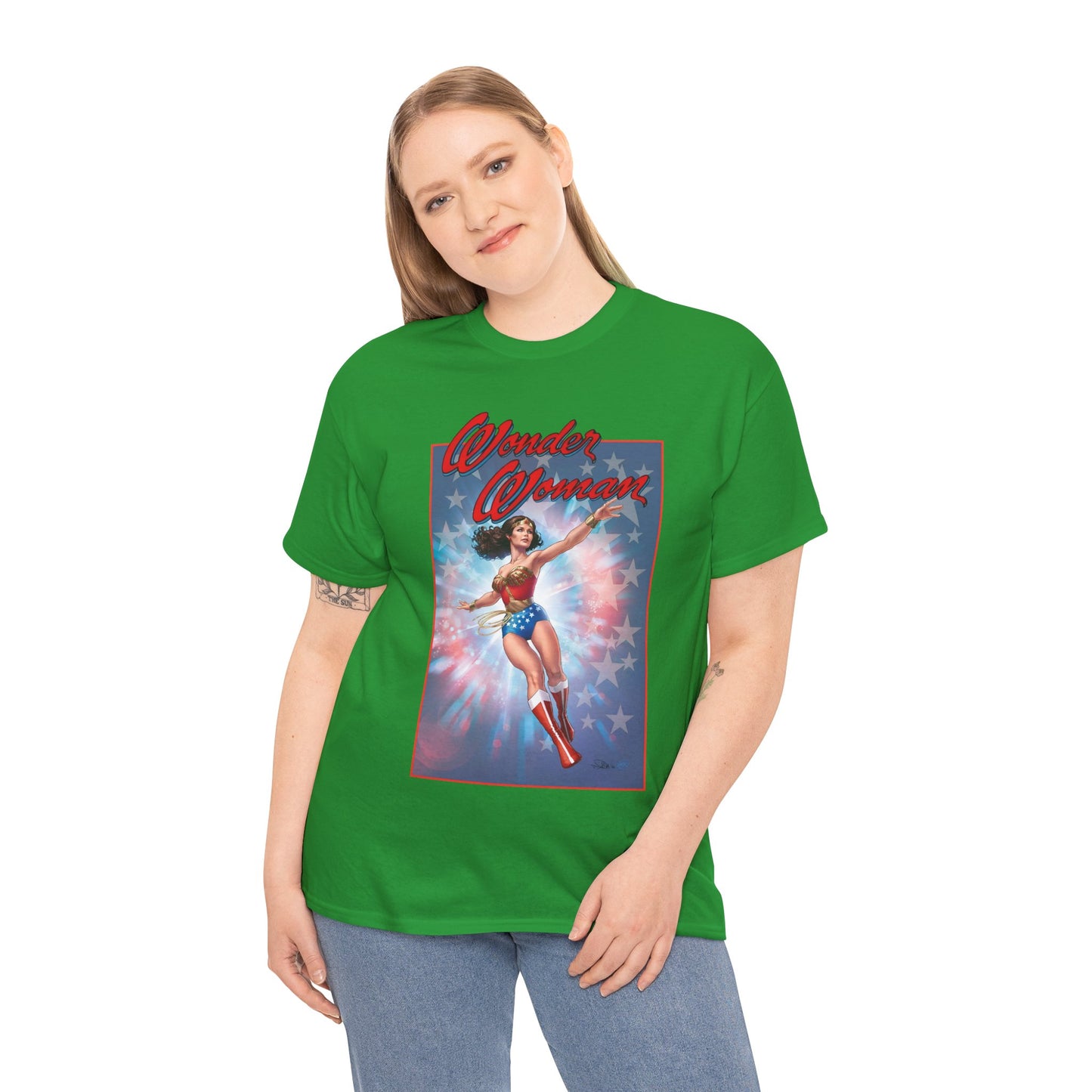 Wonder Woman '77 T-Shirt - Nicola Scott Art - Comic Book Based on the 1970s TV Series with Lynda Carter - DC Comics