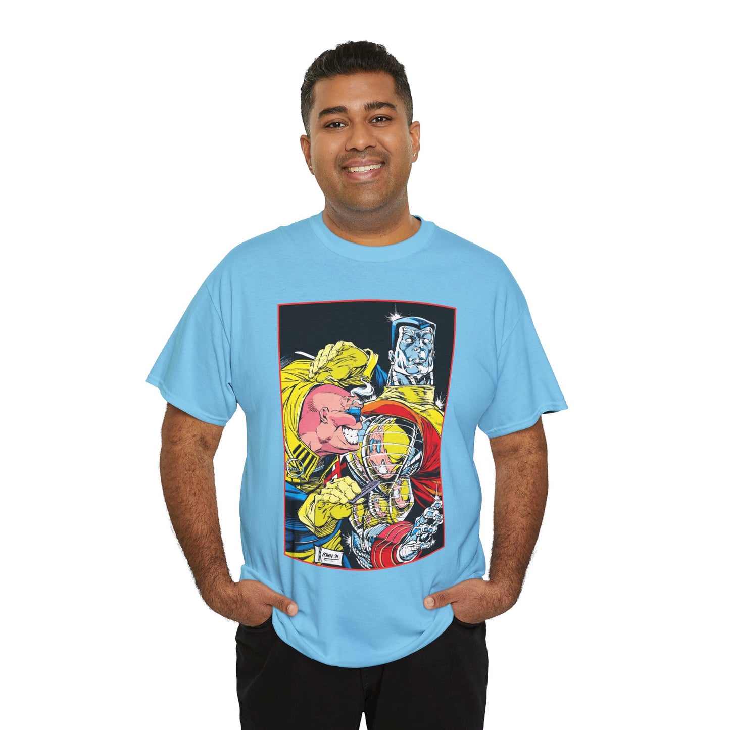 Strong Guy & Colossus T-Shirt - Dale Keown Art - Uncanny X-Men Annual Poster - Marvel Comics