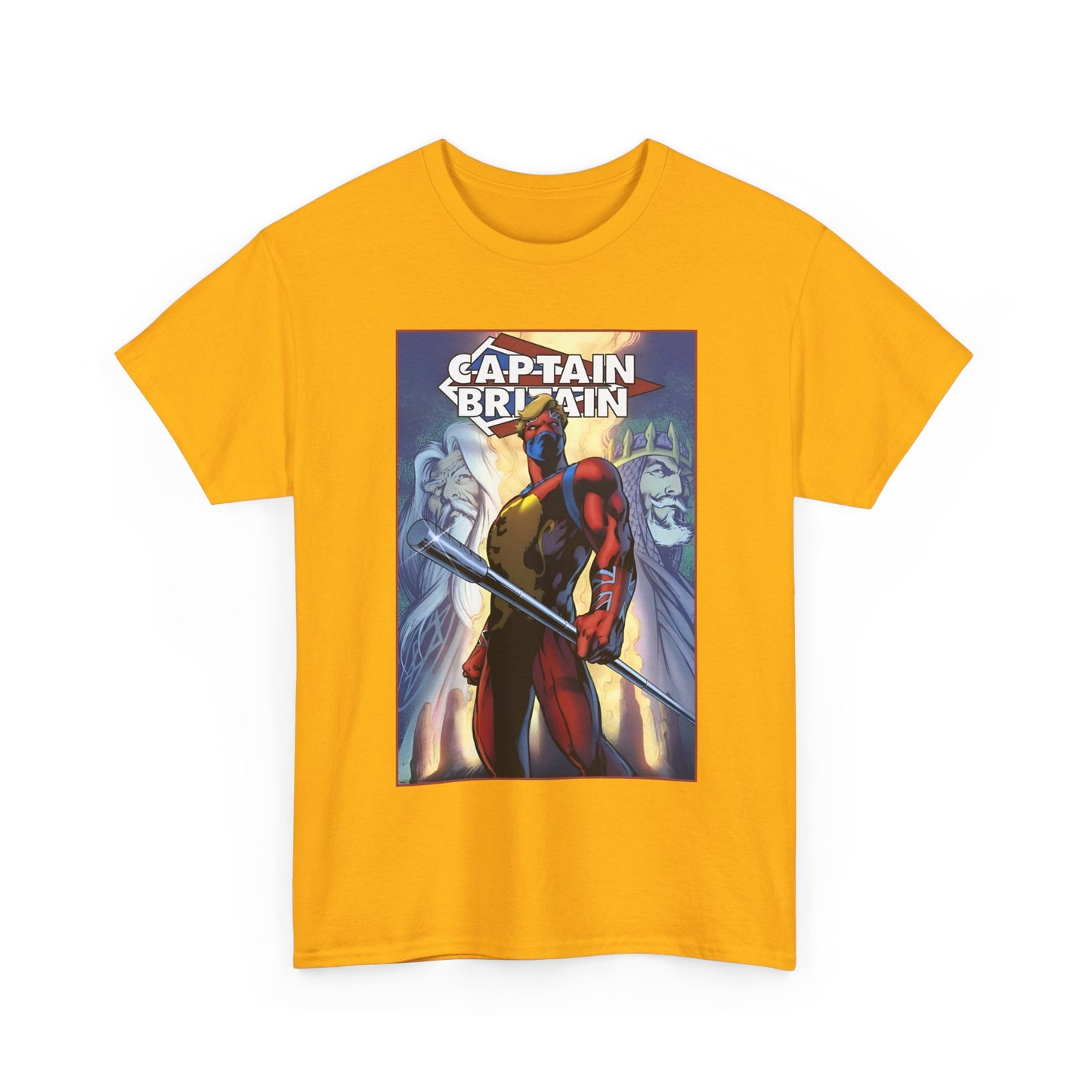 Captain Britain T-Shirt - Alan Davis Art - Excalibur Member - Marvel Comics