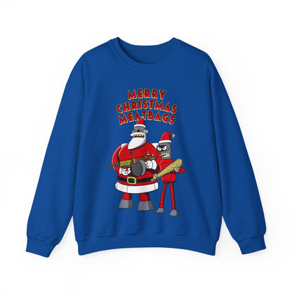 Robot Santa Claus & Bender Futurama Christmas Heavy Blend Crewneck Sweatshirt
