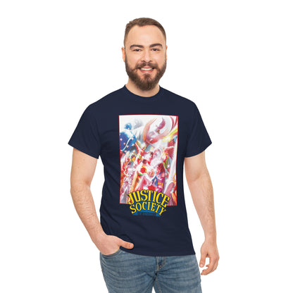 Justice Society of America T-Shirt - Alex Ross Art - JSA - Power Girl, Huntress, Robin, Starman, Hawkman - DC Comics