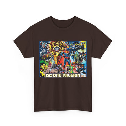 DC One Million T-Shirt - Phil Jimenez Art - Future Versions of Superman, Batman, Wonder Woman, Green Lantern, Flash - DC Comics
