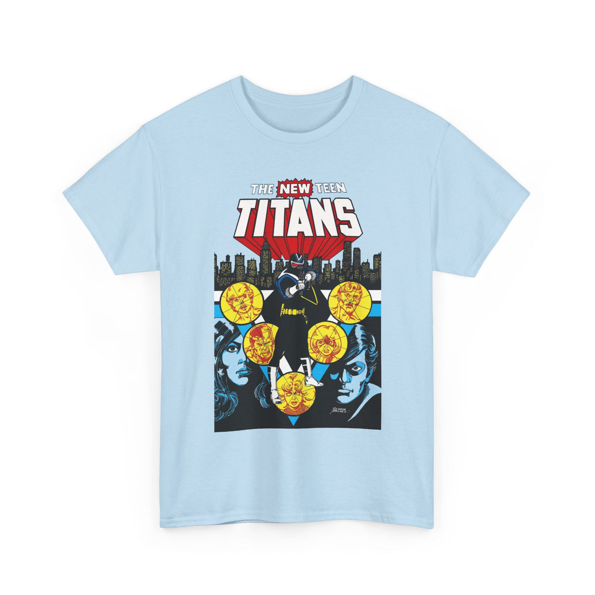 New Teen Titans T-Shirt - George Perez Art - Vigilante, Robin, Wonder Girl - Annual #2 Cover Art - DC Comics