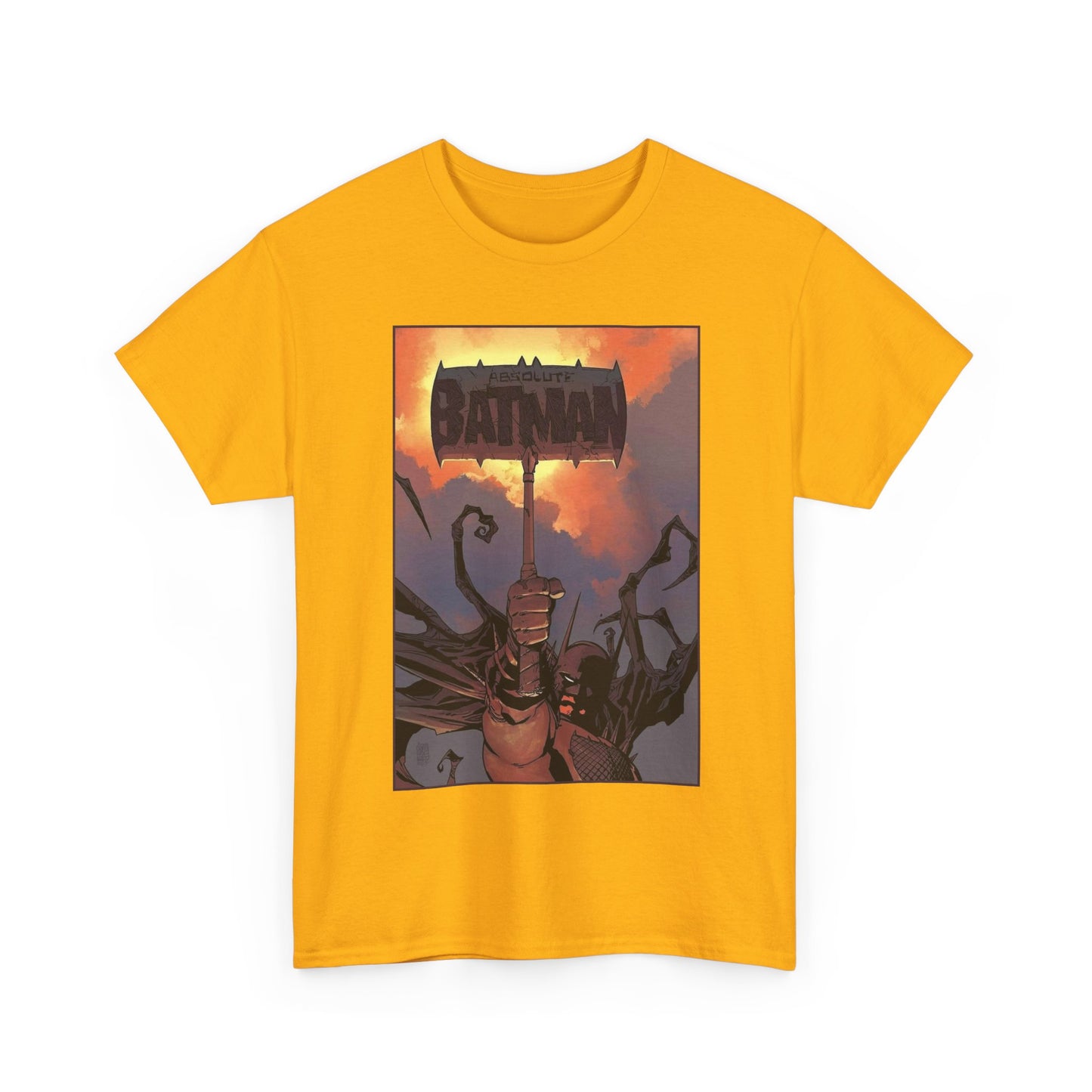 Absolute Batman T-Shirt - Giussepe Camuncoli Art - Raising the Hammer - Gotham Hero - DC Comics All-In