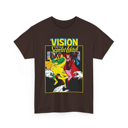 Vision & Scarlet Witch T-Shirt - Avengers Members - 1985 Cover Art - Marvel Comics