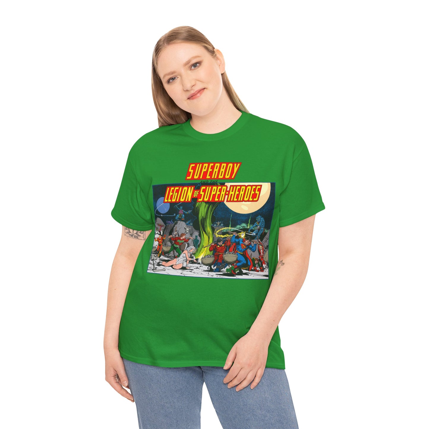 Superboy & Legion of Super-Heroes T-Shirt - Jim Starlin Art - DC Comics