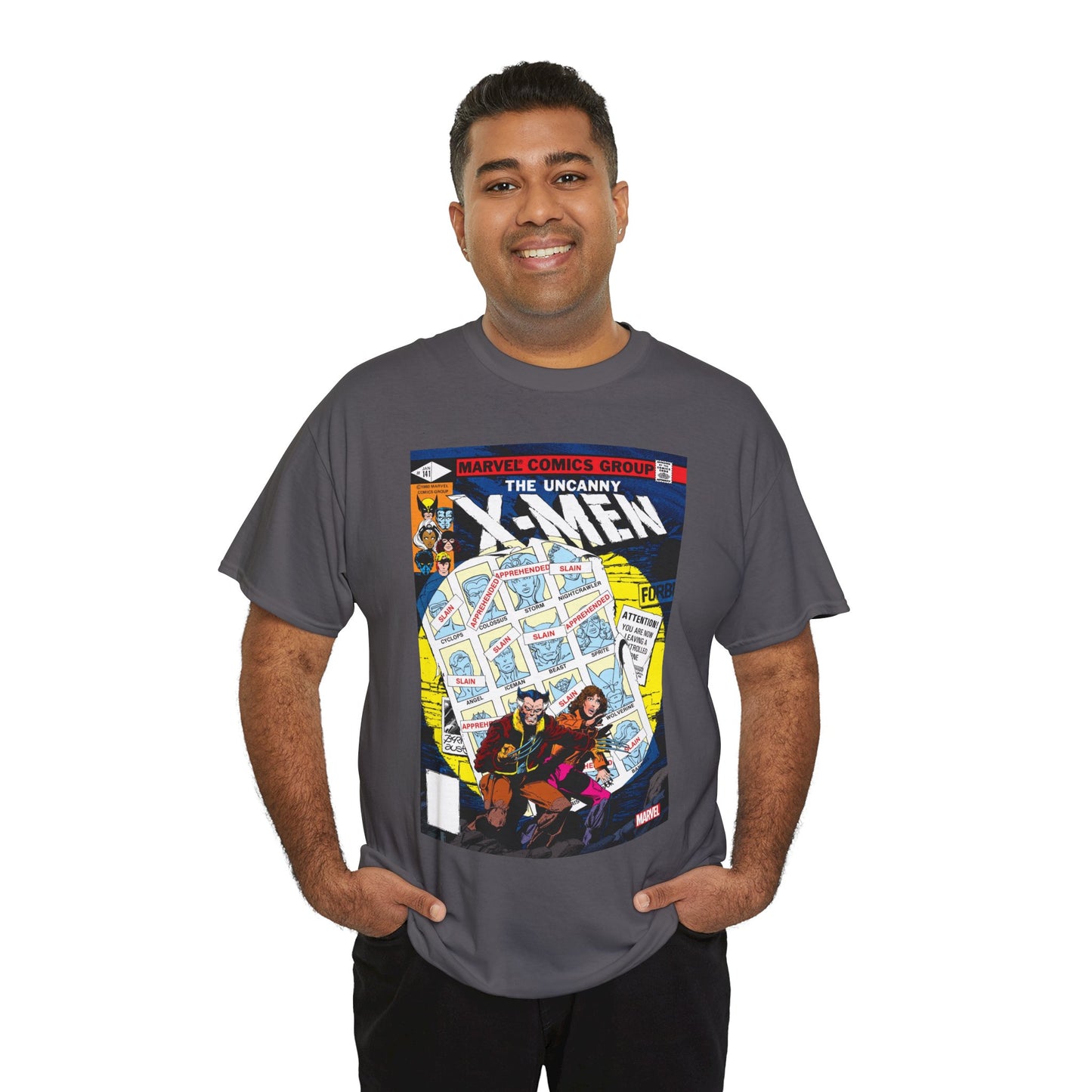 Uncanny X-Men #141 T-Shirt - John Byrne Art - Wolverine, Kitty Pryde - Days of Futures Past - Marvel Comics