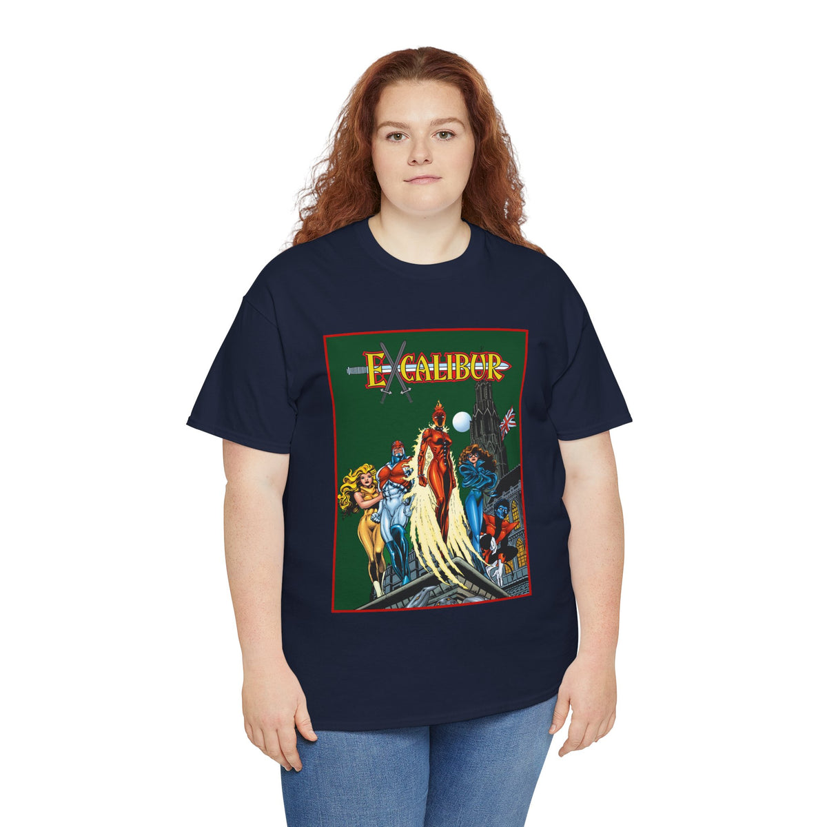 Excalibur T-Shirt - Nightcrawler, Phoenix, Captain Britain - Alan Davis Art - Marvel Comics