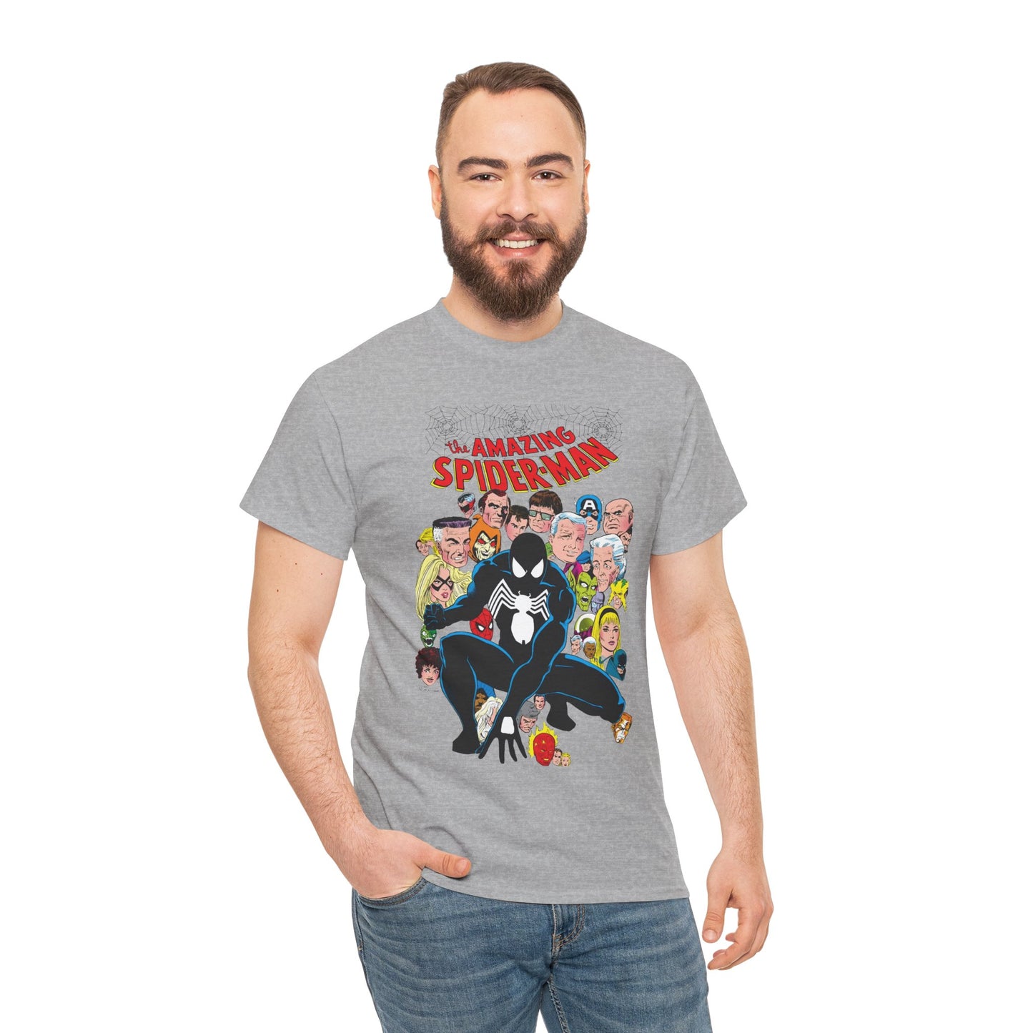 Amazing Spider-Man T-Shirt - Green Goblin, Kingpin, Hobgoblin, Electro, Black Cat, Mysterio, Doctor Octopus, Gwen Stacy - Marvel Comics