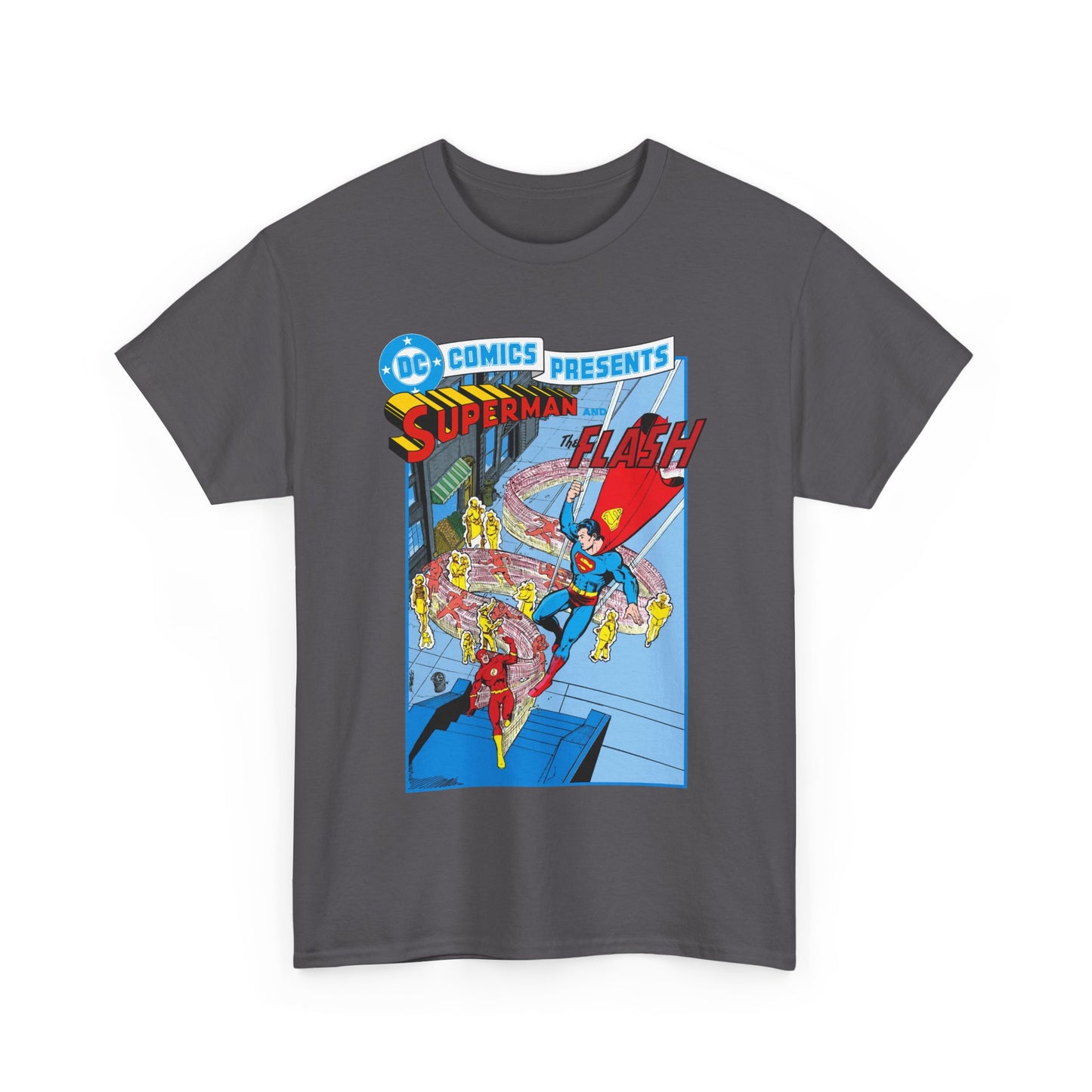 Superman & Flash T-Shirt - George Perez Art - DC Comics Presents #38 Cover Art - Bronze Age Classic