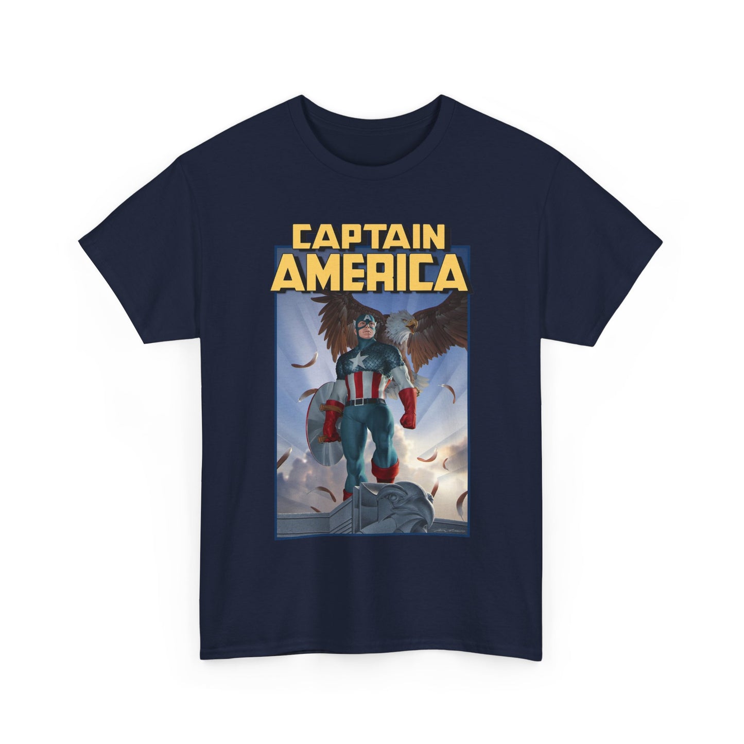 Captain America T-Shirt - Junggeun Yoon Art - Avengers Member - Marvel Comics