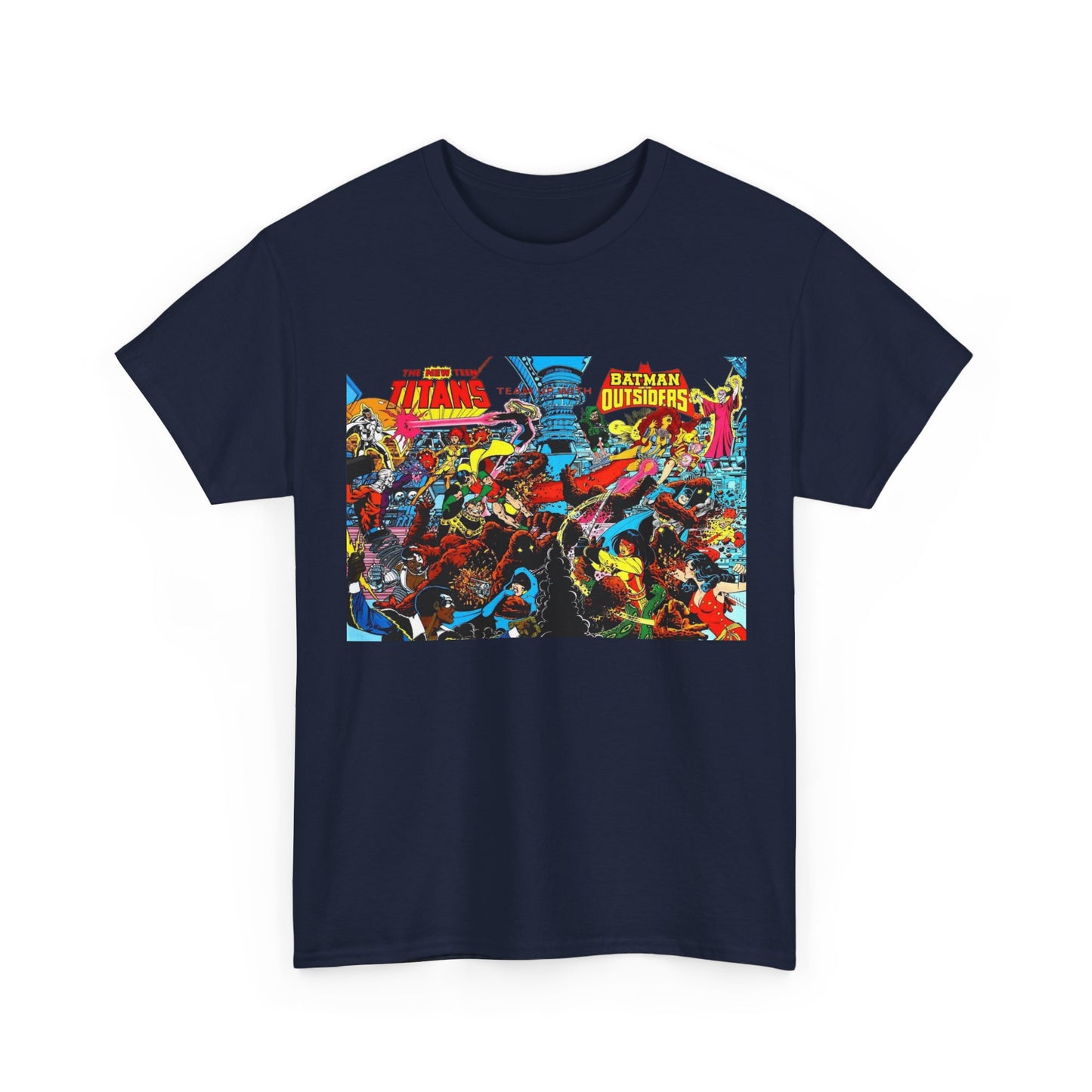 New Teen Titans & Batman and the Outsiders T-Shirt - George Perez & Jim Aparo Art - DC Comics