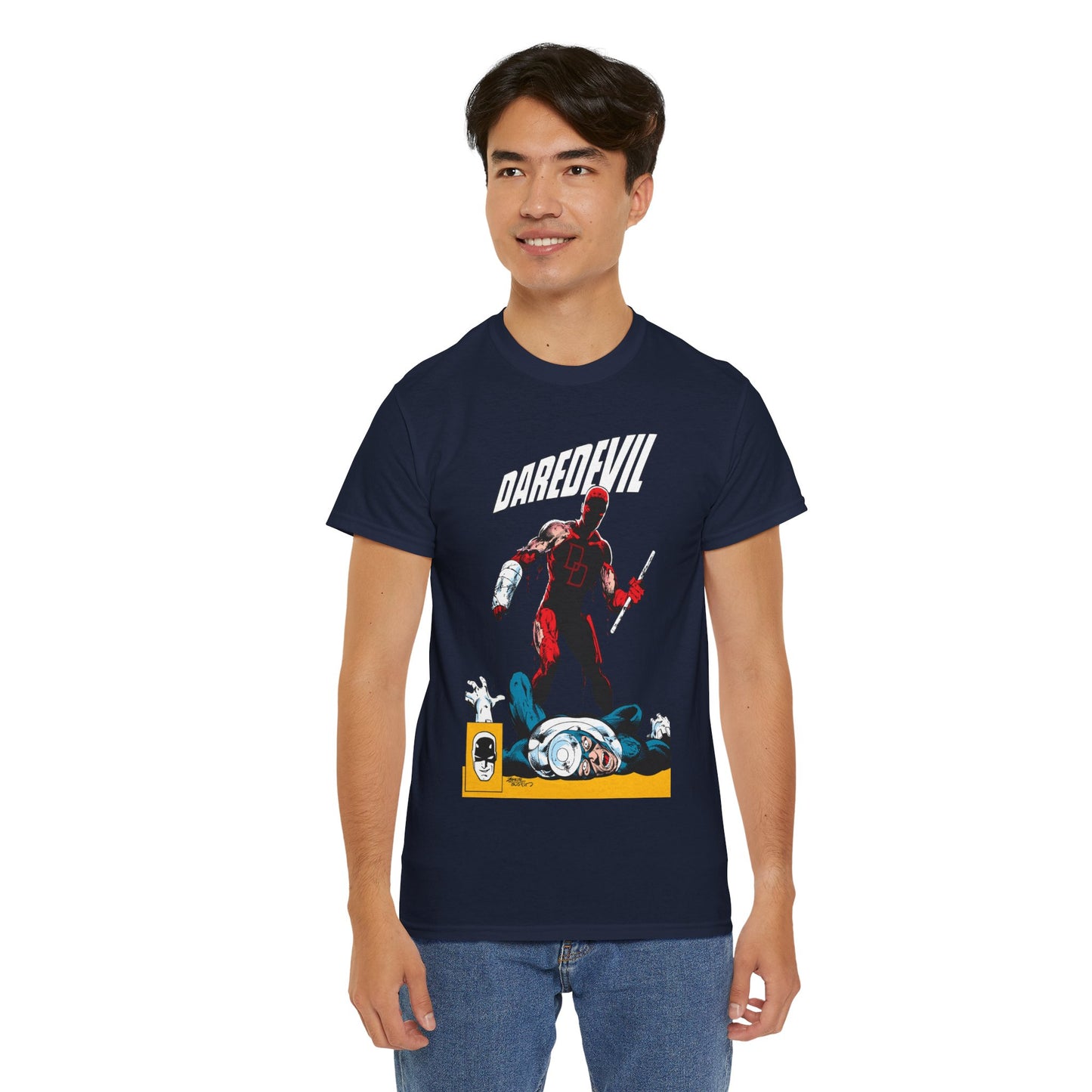 Daredevil T-Shirt - John Byrne Art - Marvel Comics - Bullseye - Matt Murdock, Man Without Fear