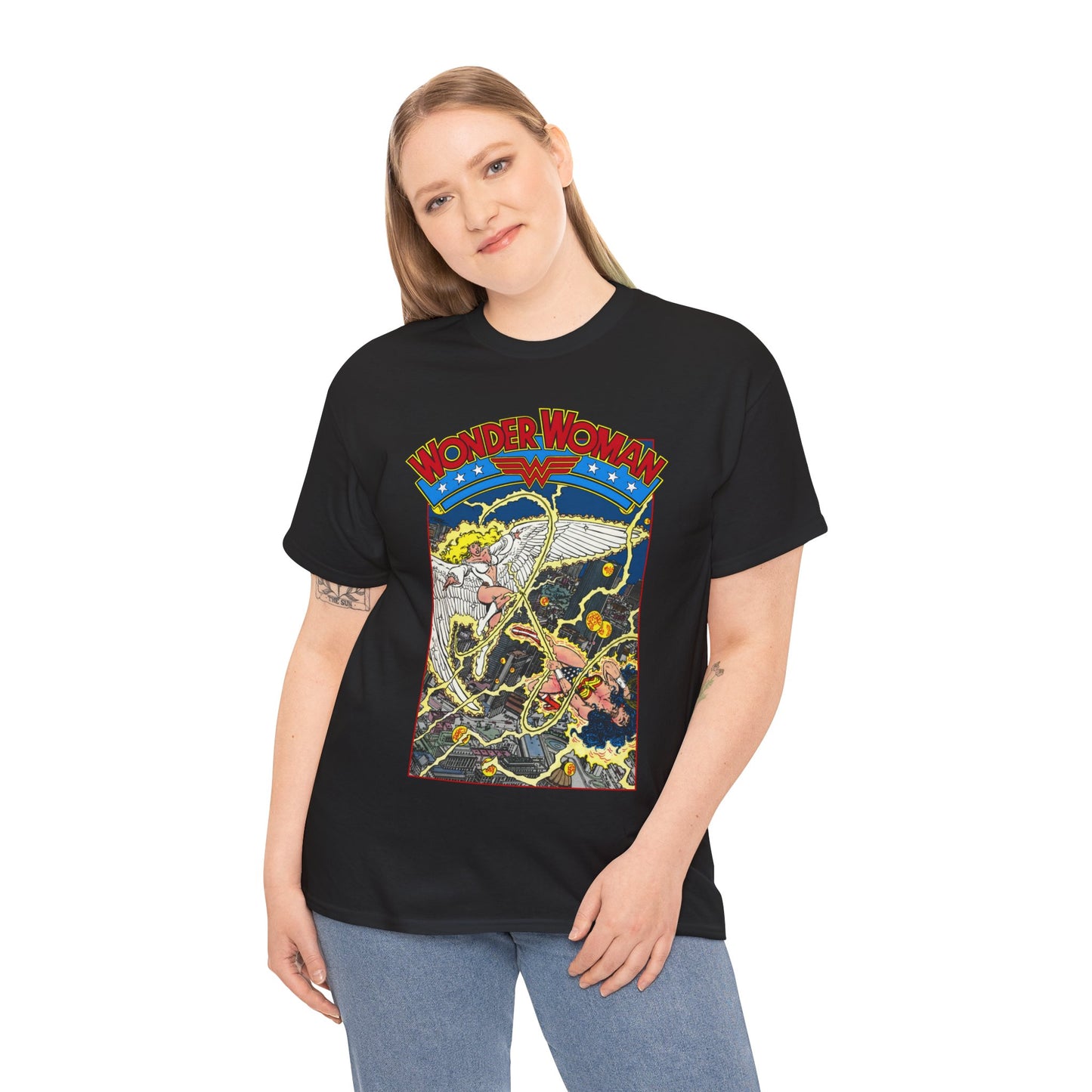 Wonder Woman T-Shirt - George Perez Art - Vs Silver Swan - DC Comics