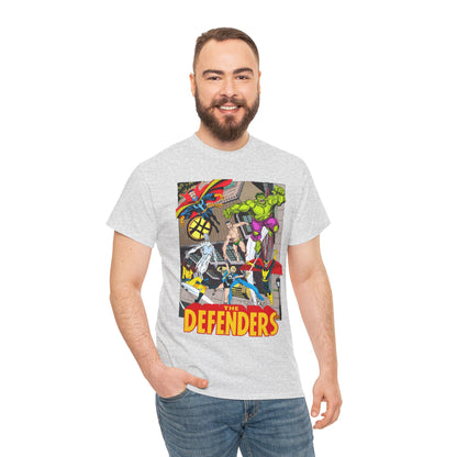 Defenders T-Shirt - John Byrne Art - Marvel Comics - Dr Strange, Nighthawk, Hulk